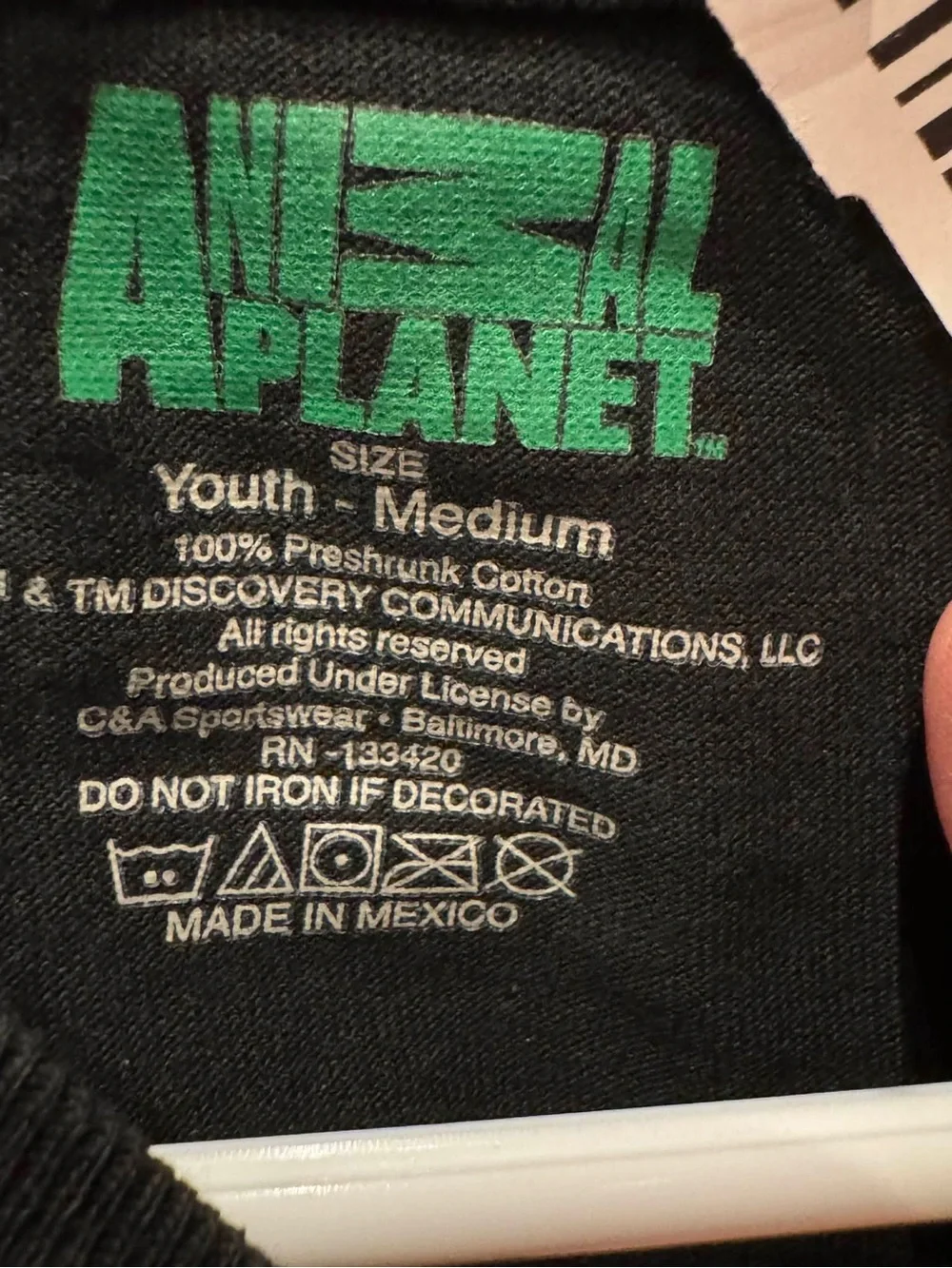 Animal planet Think Big Graphic Tee - Black & Orange - Kids MEDIUM